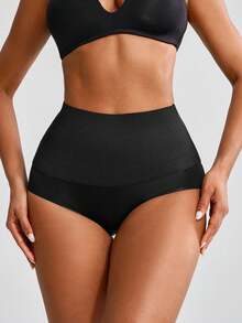 SHAPORA Women'S Solid Color High Waist Body Shaping Bottom - Black - View 7