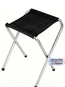 1 Pc Outdoor Table, Portable Foldable Dining Table/Folding Stool, Picnic Side Table, Stall Table, Metal Rectangular Table, Easy To Fold And Convenient To Carry - Folding Stool - View 1