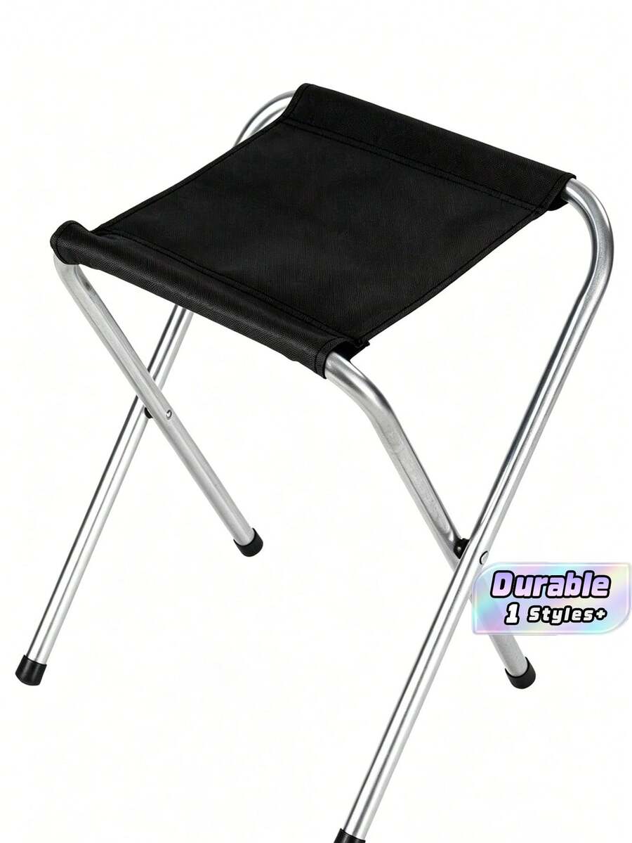 1 Pc Outdoor Table, Portable Foldable Dining Table/Folding Stool, Picnic Side Table, Stall Table, Metal Rectangular Table, Easy To Fold And Convenient To Carry - Folding Stool - View 1