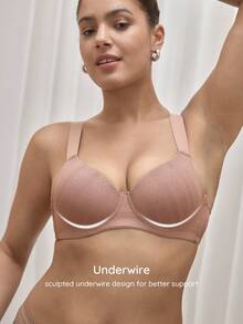 Wedaily Set 3pcs Bra Kasual Lembut Nyaman dengan Tali Lebar, Mendukung, Bernapas, Tanpa Kawat, Cocok untuk Sehari-hari dan Semua Ukuran - MultiWarna - View 6