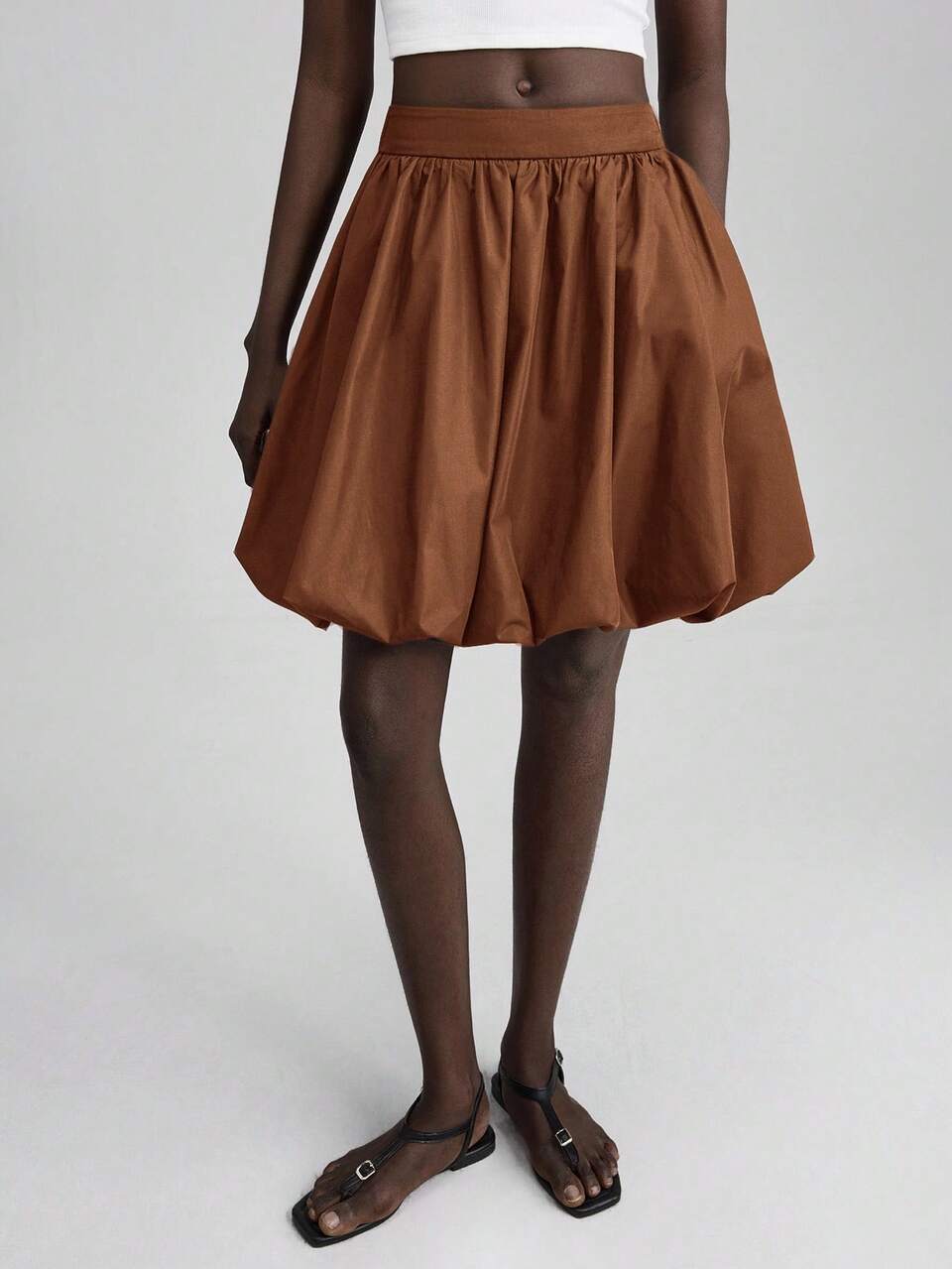 2026SS New Autumn Women's Fashion Solid Color Bud Skirt, Beach Vacation Puffy Skirt, Suitable For Holiday, Easter, Music Festival, Party
