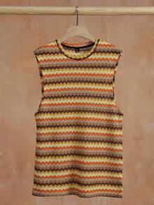 VENTUSAIL Men's Striped Crew Neck Casual Knit Tank Top, Versatile And Fashionable - Multicolor - View 6