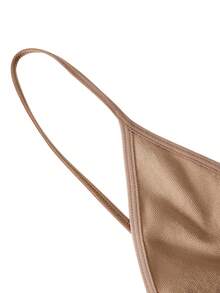 Ocili Bra Mini Cup Tanpa Jahitan dengan Leher U Tanpa Punggung, Pakaian Dalam Wanita yang Nyaman - Khaki - View 10