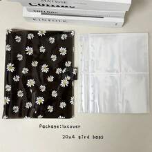 Muroi Mono A5 6-Holes Daisy Loose-Leaf Cover, Binder Photo Album Set , DIY Refill Bags, Junk Journal Notebook Case, Stationery Storage Organizer , School Suppliers - multicolor - View 24