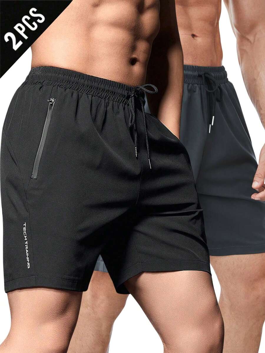 Gym Rark Pantalones cortos deportivos casuales versátiles para hombres con cintura de cordón, para uso diario, viajes y gimnasio - Multicolor - Ver 1