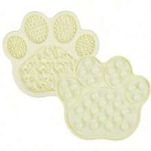 PETSIN Tazón para mascotas, tazón de silicona para mascotas, tapete de comida lenta para mascotas, tapete para lamer para mascotas, tazón para perros, tazón para gatos, tazón de comida para perros, tazón de mascotas de dibujos animados, tazón de agua para mascotas, tazón para mascotas 2 en 1 - 100ml - Ver 13