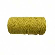 2mm 100M Cuerda de macramé colorida de 2 hebras para manualidades DIY, cuerda retorcida beige para decoración textil del hogar - Multicolor - Ver 20