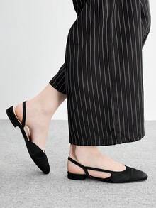 MOTF PREMIUM TWO TONE COMFORTABLE WOMEN FLAT LOAFERS, FOR NEW YEAR HOLIDAY, SPRING SHOES SPRING BREAK EASTER FOR CHRISTMAS - Satin Black - View 4