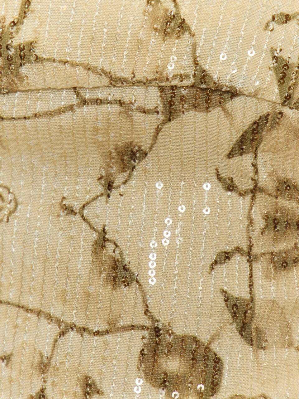 Gold Sequin Foldover Hot Pants