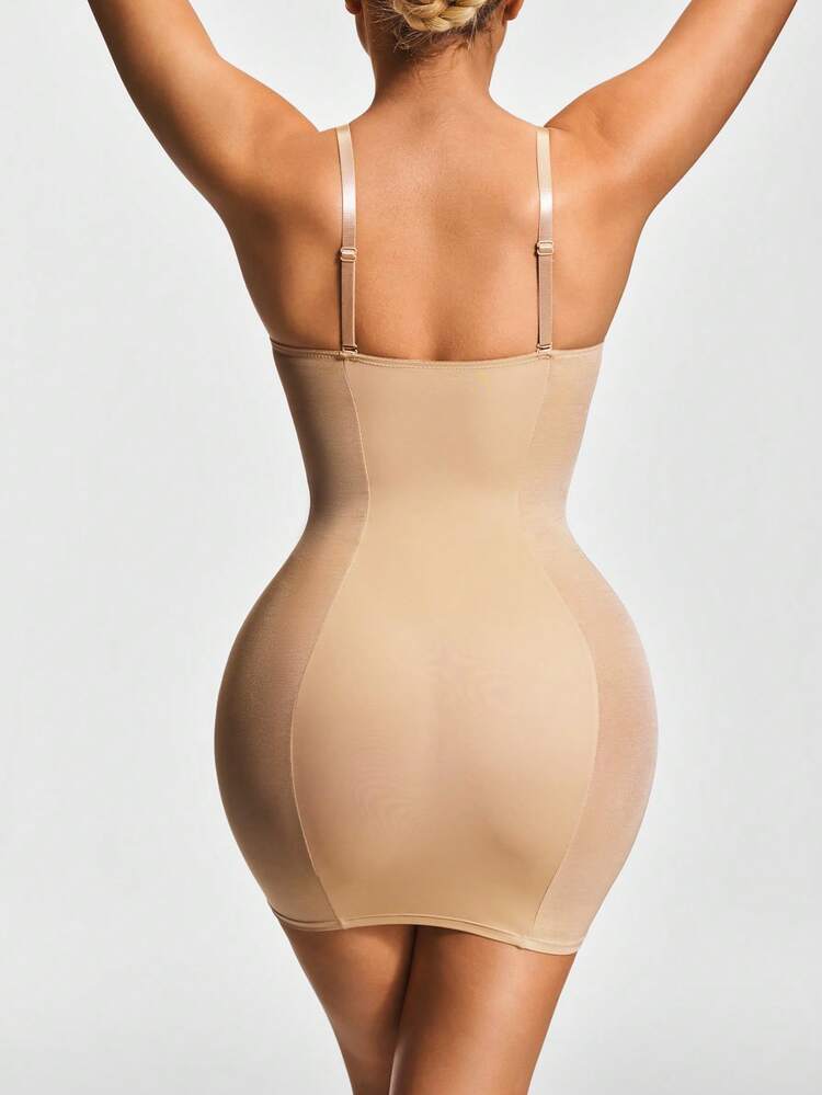 girdle for backless dress DODOING Women Full Slip Shapewear Bodysuit Under Dress Lingerie Slimming Body  Shaper Cami Tummy Control Girdle