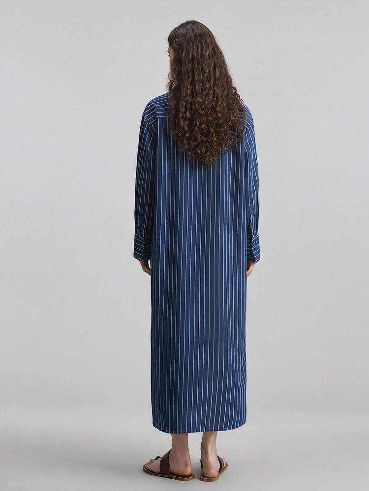 Women's Outfit Beach Outfit Holiday Outfit Country Style Country Music Concert 2026SS Women's Striped Shirt Loose Long Dress Urban Commute Business Casual Women's Clothing Vacation Beach Dress Women's Elegant Dress Wedding Guest Dress Beach Coast Dress Women's Festival Outfit Beach Outfit Holiday Outfit Women's Office Outfit ,