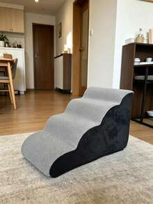 Pet Stairs, Dog Ladder Steps, Non-Slip Climb Stairs For Medium/Large/Small Dogs To Climb On Bed, Cat Bedside Climb Ladder - Grey - View 8