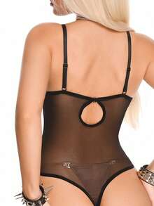 AltBold Mono de cuero PU cómodo para mujer - Negro - Ver 2