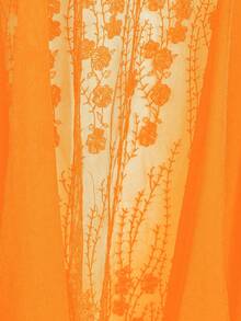 EMERY ROSE Plus Size Women's Embroidered Vacation Fashion Versatile Blouse - Yellow - View 5