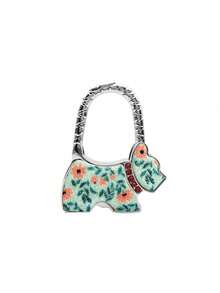 Muroi Mono Cute Dog Shaped Foldable Purse Hanger, Fashionable Metal Table Hook For Handbags, Portable Bag Hanger For Desk, Anti-Slip Purse Hook With Rhinestone, Keep Your Bag Secure And Off The Floor, Multi-Color Leopard Print & Polka Dot Options, Ideal For Office, Restaurant, School, Coffee Shop, Great For Pride Month, Eid Al-Adha, Back To School, Housewarming, Birthday, Valentine's Day Gifts, Unique Accessory For Women & Girls - Multicolor - View 20