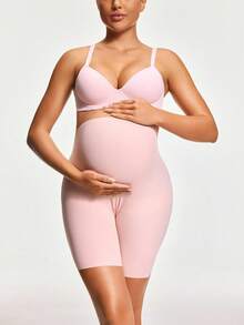 SHAPORA 2pcs Maternity Solid Color Elastic Comfortable High Waist Shapewear Bottom - Multicolor - View 4