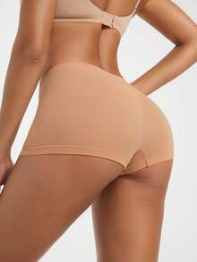 SHAPORA 1pc Apricot Comfortable Minimalist Women's Shapewear Bottom - Apricot - View 2