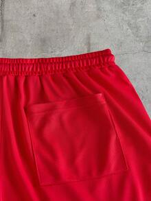 AXEPEAK Men's Drawstring Waist Colorblock Casual Versatile Daily Travel Shorts 2pcs/Set - Multicolor - View 7