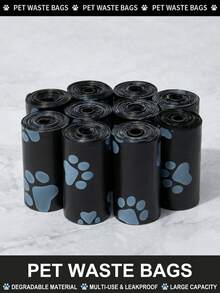 PETSIN 300個/20捲加厚狗便便袋，防漏寵物廢物袋，適合戶外遛狗使用（包含20/10/1容量的所有規格） - 查看 5