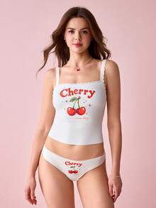 Bonmuse 2pcs Women Lace Patchwork Lingerie Set - White - View 7