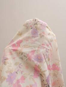 EMERY ROSE Camisa de moda con estampado floral y volantes con cuello en V para mujer talla grande para vacaciones - Multicolor - Ver 8