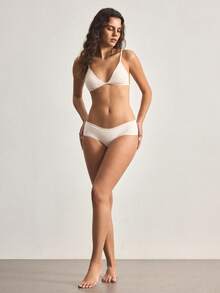 Ocili Mini Cup Seamless Backless U-Neck Bra, Comfortable Women's Underwear - Apricot - View 4