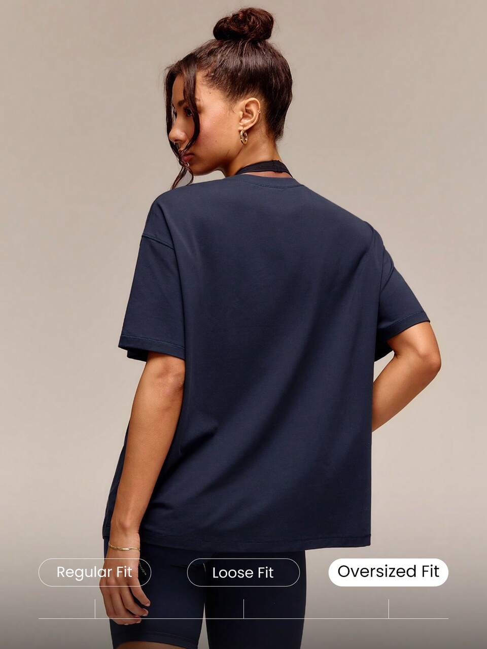Pima Cotton Unisex Short Sleeve Round Neck Oversized Tee Daily Casual