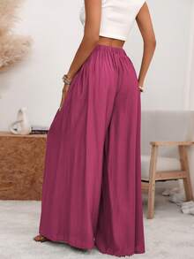 Women Pants - 亮粉紅色 - 查看 2