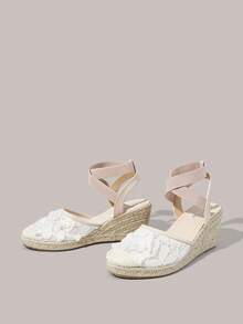 Styleloop Women's Wedge & Platform Shoes, Bohemian, Beach Vacation, Western Wind, Summer Wear, Travel Essentials - Apricot - View 2