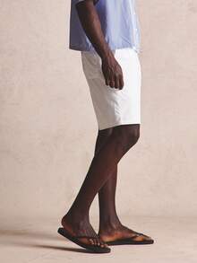 Musero White Elasticated Waist Extrernal Drawstring Shorts Spring Summer Esentials Co-Ord Shorts Only - White - View 3