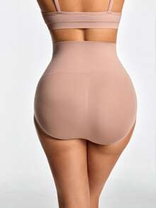 SHAPORA Women's Solid Color Fashion Shapewear, Suitable For Summer - Mocha Brown - View 3