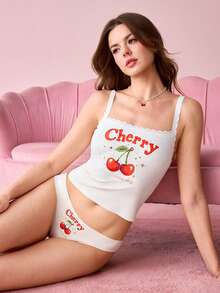 Bonmuse 2pcs Women Lace Patchwork Lingerie Set - White - View 4