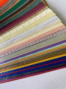 Colección de Cartulina Perlada A6/A5 50 Hojas de Cartulina sin Repetición Disponible en una Variedad de Patrones Excelente para Scrapbooking, Invitaciones, Notas de Agradecimiento - Multicolor - Ver 6