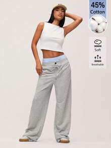 SHEIN BASICS 女款素色修身百搭日常外出短版上衣 - 白色 - 查看 7