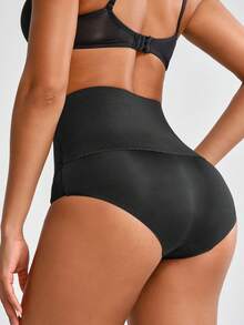 SHAPORA Women'S Solid Color High Waist Body Shaping Bottom - Black - View 2