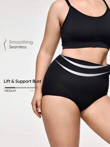 SHAPORA Pantis Modeladoras Sin Costuras De Talla Grande - Negro - Ver 5