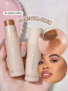 SHEGLAM Snatch 'n' Define Stick-Warm Honey Cream Contour Stick Long Lasting Highly Pigmented Sweat Proof Bronzer Sculpting Lightweight Smooth Contour Face Makeup Contour & Bronzer - Warm Honey - View 1