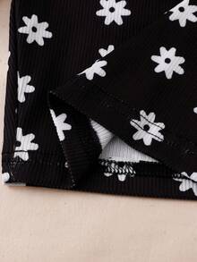 4pcs/Set Girls' Solid Color Leggings, Comfortable Fitted Short Design, Suitable For Spring, Summer, Autumn - Multicolor - View 6