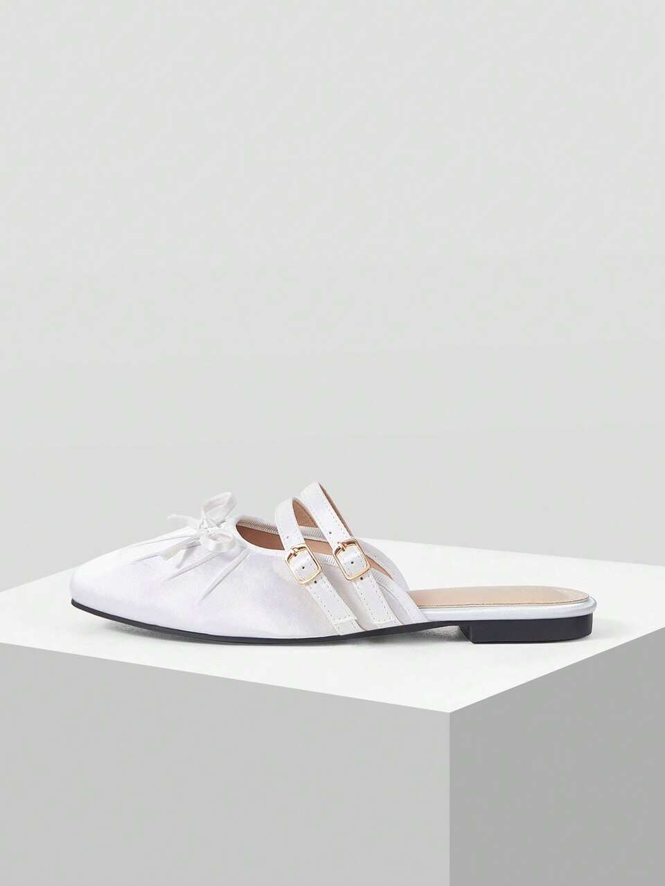 FASHIONABLE VINTAGE COMFORTABLE CASUAL BOW DECOR FLATS FOR CHRISTMAS SPRING SHOES