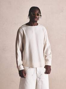 Musero Loose Fitted Striped Long Sleeve Linen Shirt Spring Summer Essentials Co-Ord Shirt Only - Multicolor - View 2