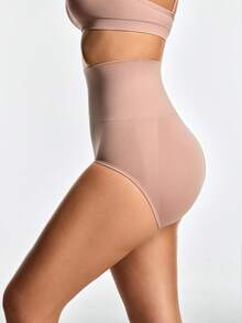 SHAPORA Women's Solid Color Fashion Shapewear, Suitable For Summer - Mocha Brown - View 4