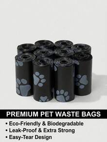 PETSIN 300個/20捲加厚狗便便袋，防漏寵物廢物袋，適合戶外遛狗使用（包含20/10/1容量的所有規格） - 查看 3