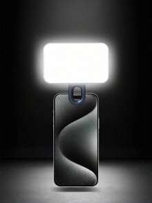 Teckwe Luz portátil para selfies y videoconferencias con clip para cámara de teléfono, luz LED con clip para videoconferencias, 3 modos de iluminación, recargable, portátil, adecuada para computadoras portátiles/teléfonos/tabletas/llamadas de Zoom/maquillaje Capacidad de la batería: 150mAh - Multicolor - Ver 13