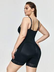 SHAPORA 1pc Plus Size Shapewear Jumpsuit - Black - View 3
