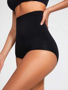 SHAPORA Shaping High Waisted Brief Shapewear Panty Body Shaper Butt Lifter-Tummy Waist Control - Black - View 4