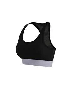 SHEIN Cheerettes 女款拼色上衣、純色圓領上衣與高腰長褲休閒日常運動套裝 - 彩色 - 查看 12