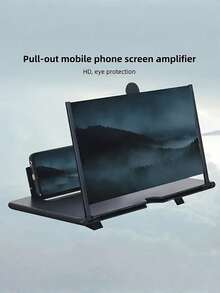1PC Portable Phone Screen Enlarger Stand Hands Free Foldable Eye Protection Magnifier Enlarge Smartphone Screen For Movies Videos Mini Tablet Experience Compact Travel Home Entertainment Anti Glare Viewing Universal Phone Projector Screen Compatible With IPhone Android Cell Phone - Multicolor - View 5