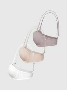 SHAPORA Set de 3 sujetadores con aros para mujer - Multicolor - Ver 6