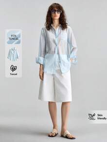 Ontre 2026夏季新款咖啡棕圓領杯狀O字擺長洋裝，女款優雅修身細肩帶長裙，適合都市通勤、度假海灘音樂節，春夏季休閒簡約時尚穿搭，附大容量百搭包 - 咖啡棕 - 查看 2