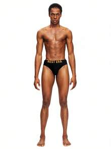 Rest Era 7 peças/Conjunto de Cuecas Boxer Masculinas com Estampa de Letras - Multicolorido - Visão 3